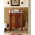 thumbnail image 4 of Benton Collection 30" Brown Antique Bathroom Vanity with White Marble Top, 4 of 6