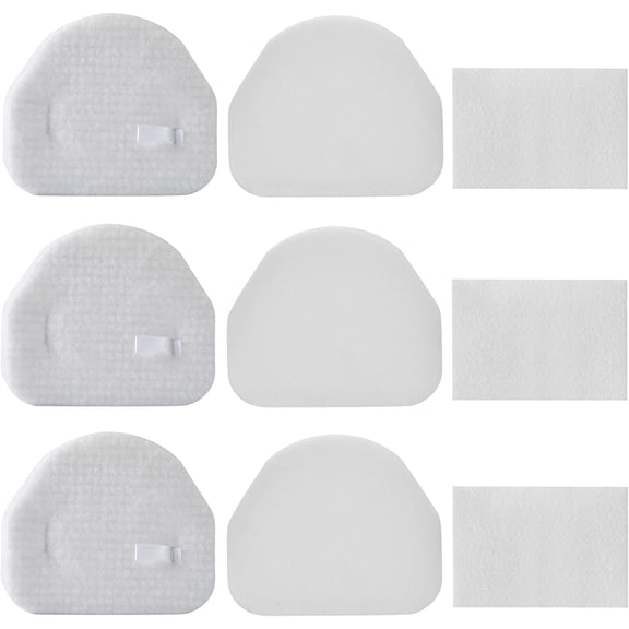 Filter Replacements Compatible with Shark Vacuum NV100 NV100C NV105 NV106 NV200 NV201 NV202 UV300 NV450 NV480 NV481 NV482,NV100 26,NV105 26,4-Sets Foam & Felt Filters,Replace Part # XFF450 & XFL100