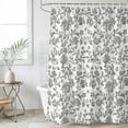 thumbnail image 6 of Farmhouse Flowers Shower Curtain Set - 72" x 78" Washable Bathtub Curtain with 12 Hooks, Pastoral Vintage Leaf Spring Summer Waterproof Fabric Stall Shower Curtains for Bathroom/Bathtub Décor, 6 of 6