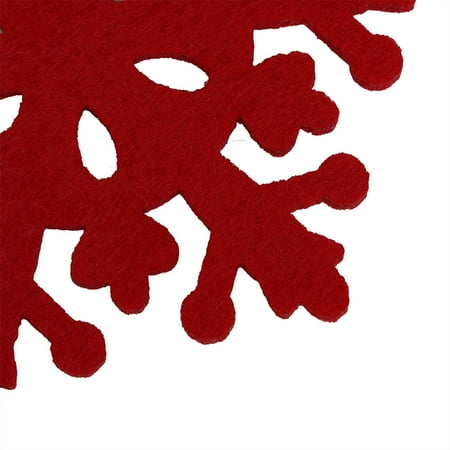 

kfiifum Christmas Decorations Clearance Hangs 4Pcs Snowflake Xmas Holiday Placemat Decor Table Shaped Home Decor
