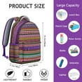 thumbnail image 4 of Rustic Artistic Natural Floral School Backpack, Durable and Scratch-Resistant, Adjustable Shoulder Straps with Earthy Bohemian Style and Vintage Fashion Pattern for Student, 4 of 6