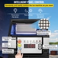 thumbnail image 5 of VEVOR 110V Commercial Ice Maker 440LBS/24H with 99LBS Storage Capacity Commercial Ice Machine 144 Ice Cubes Per Plate Include Scoop and Connection Hoses Auto Clean for Bar Home Supermarkets Restaurant, 5 of 9