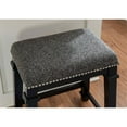 thumbnail image 6 of Riverbay Furniture 25" Retro Wood Backless Counter Stool in Black, 6 of 8