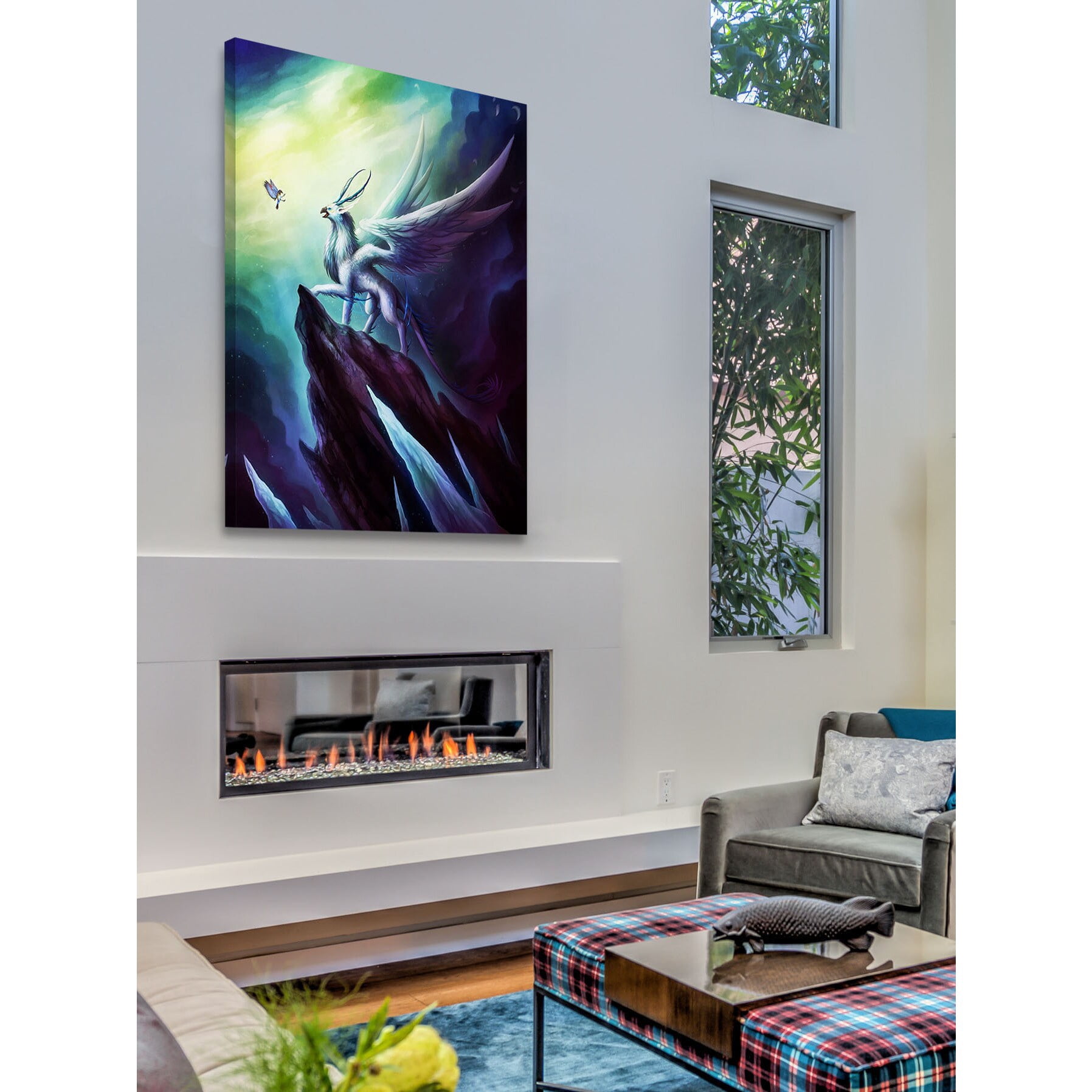 Marmont Hill "Gryphon" Painting Print on Canvas