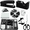 Black, variant on Black Desktop Organizer Office Supplies Set