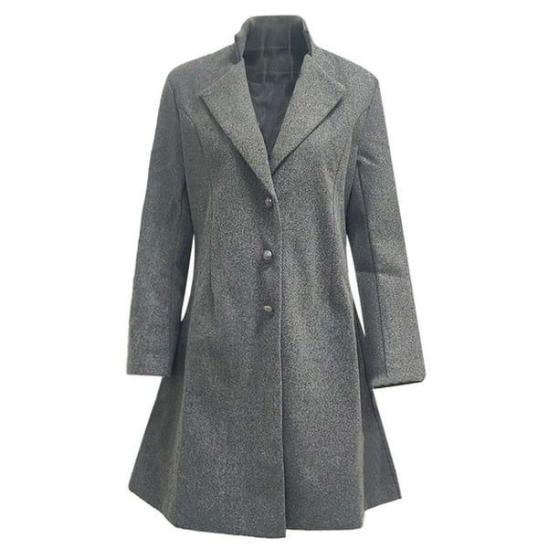 値下げ　shaggy wool soutien collar long coat Tiqkatyck Trench Coat Clearance Women Clothing Women Fashion