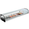 thumbnail image 1 of VEVOR Sushi Display Case Refrigerator, 2.5 Cu.ft Commercial Sushi Case, 7-Pan Countertop  Showcase with Curved Glass, LED Lighting, and Digital Temperature Control, 1 of 1