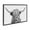 Gray, variant on Kate and Laurel Sylvie Highland Cow 2 Framed Canvas Wall Art by Simon Te of Tai Prints, 28 x 38, Natural, Chic Animal Art for Wall