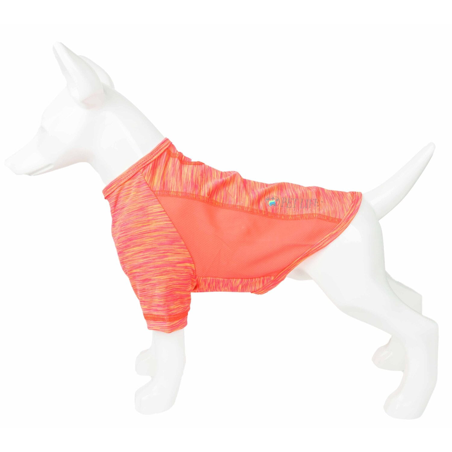 Pet Life ® Active 'Warf Speed' Heathered Ultra-Stretch Yoga Fitness Dog T-Shirt
