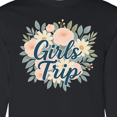 thumbnail image 4 of Inktastic Girls Trip Floral Design Long Sleeve T-Shirt, 4 of 5