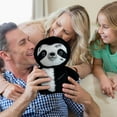 thumbnail image 5 of 2026 New Sloth Plush Doll Otter Plush Toy Gift Short Hair Soft Stuffed Animal Figure Cartoonish Design PP Cotton Filled,Black, 5 of 5