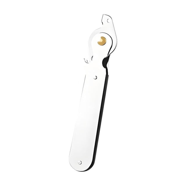 Stainless Steel Can Opener, Multi-Function Manual Can Opener with Bottle Opener, Heavy Duty Portable Can Opener for Kitchen, Camping, Travel, and Outdoor Use