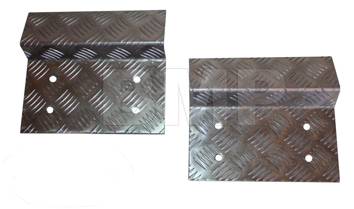 DIAMOND PLATE ALUMINUM LOADING RAMP END KIT TRUCK BED RAMP 0100101