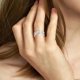 thumbnail image 3 of Anillo hueco de estilo para las mujeres brillantes joyas de moda de moda anillo de promesa anillo abierto, 3 of 5