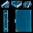 thumbnail image 3 of Libreta LZlightActor de piel estilo punk, tamaño A5, color verde, 3 of 6