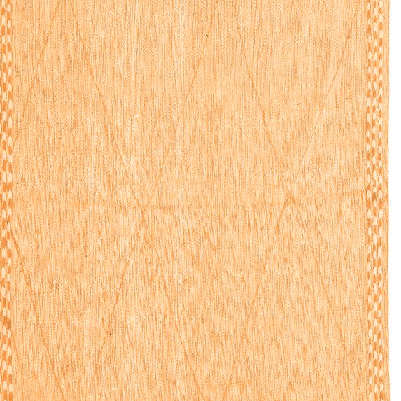 Ahgly Company Indoor Square Solid Orange Modern Area Rugs, 3' Square