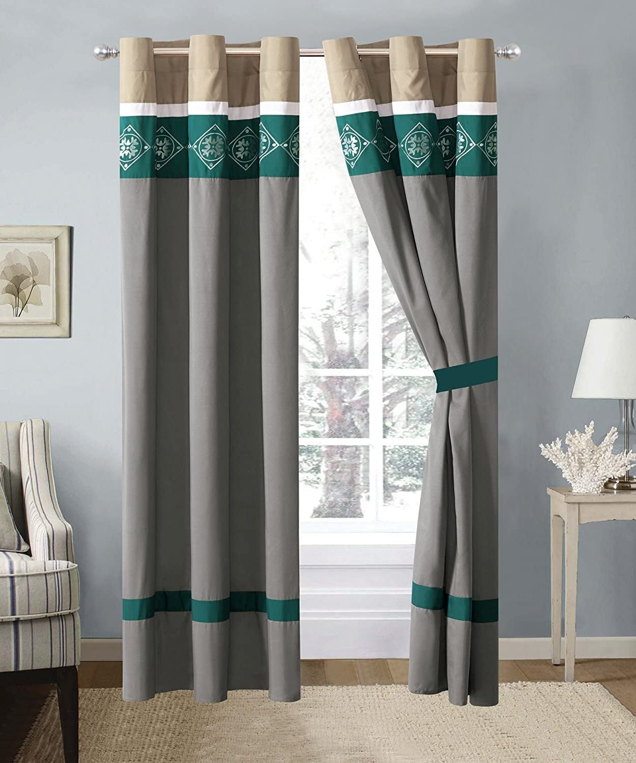 HGMart Bedroom Curtains Blackout Drapery Panels - Microfiber Thermal