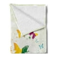 thumbnail image 2 of Colorful Soft Flannel Fleece Throw Blanket, Silhouettes of Butterflies Freedom of the Nature Festival Artwork Print, Cozy Plush for Indoor and Outdoor Use, 60" x 80", Multicolor, by Ambesonne, 2 of 5