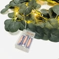 thumbnail image 2 of Viworld Artificial Eucalyptus Garland Greenery String Lights 10M 100LED Warm White Vines Plants for Wedding Wall Garden Party Home Decoration, 2 of 10