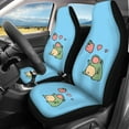 thumbnail image 2 of Xoenoiee Strawberry Frog Design Car Seat Covers Full Set, Front and Rear Split Bench Seat Covers for Cars Trucks SUV, Pack of 4, 2 of 6
