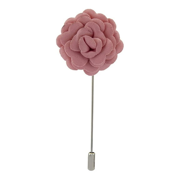 Knighthood Flower Lapel Pin Badge Coat Suit Wedding Gift Party Shirt Collar Accessories Brooch for Men Pink