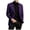 Purple, variant on Gaexia Men's Business Casual Suit Jacket Slim Fit Solid Color for Wedding Formal Everyday Wear Stylish Comfortable Lightweight