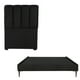 thumbnail image 1 of Recámara Individual Kami Negro con Cabecera + Base Cama Slim, 1 of 8