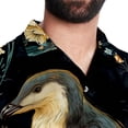 thumbnail image 5 of Platypus Men's Short Sleeve Spread Collar Tops, Casual Button Down Shirts, Printed Summer Beach Shirts, Unisex, 5 of 6
