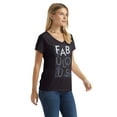 thumbnail image 3 of Hanes Women's Short-Sleeve V-Neck Graphic T-Shirt, 3 of 5