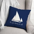 thumbnail image 3 of Creative Products Dreams Set Sail 16 x 16 Spun Poly Pillow, 3 of 3