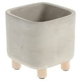 thumbnail image 1 of 1Pc Plant Pot Simple Cement Flower Container Creative Planter (Light Grey), 1 of 9