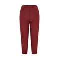 thumbnail image 3 of LEEYNEER Women‘s Cargo Capris Hiking Pants Lightweight Quick Dry Outdoor Athletic Casual Loose Comfy Multiple Pockets Trousers, 3 of 5