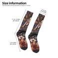 thumbnail image 2 of Sigee Moonlit Crow Blossoms for Socks for Men Women Socks Stocking Compression Socks, 2 of 6