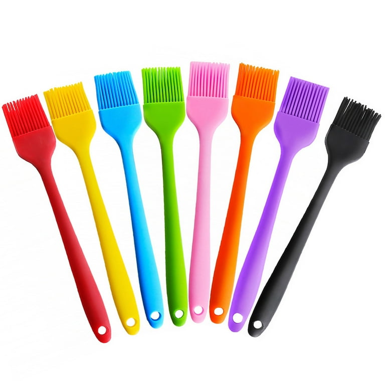 1pc Kitchen Silicone Basting Brush With Cover For Bbq, High