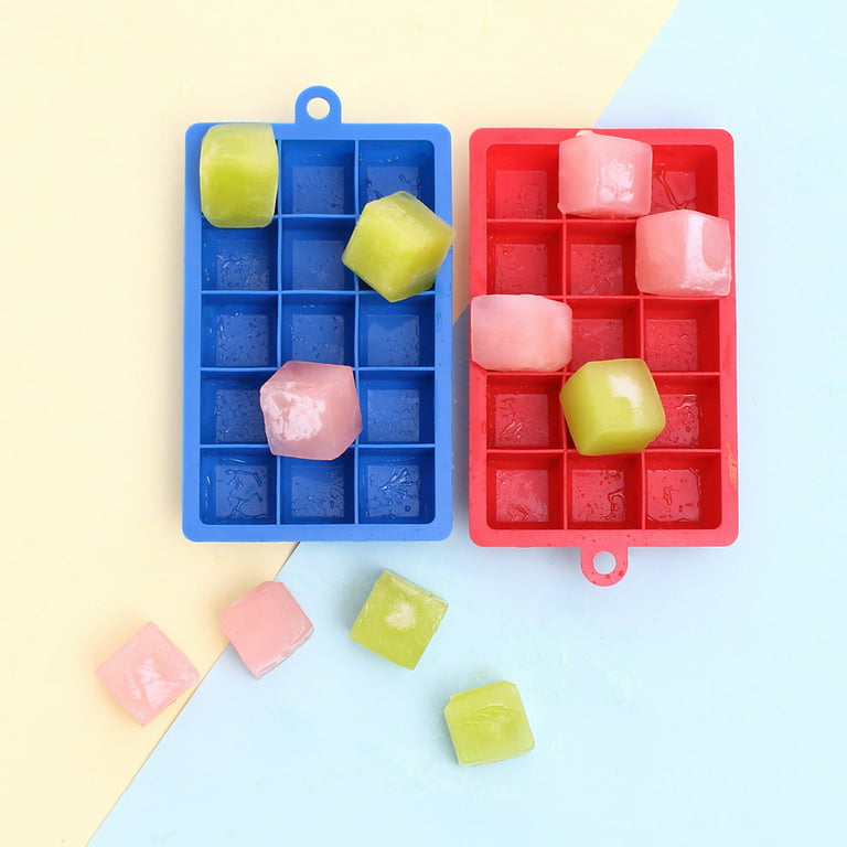 15 Grids Silicone Ice Cube Tray Large Mould Mold Giant Maker Square Mould *
