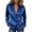 Blue, variant on Saving TASICA Womens Long Sleeve Shirts Satin Silk V Neck Blouses Casual Soft Breathable Roll Up Sleeve Tops Wrinkle Free Spring Summer Trendy Shirts