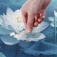 thumbnail image 3 of Elegant Blue Lotus Jigsaw Puzzle 1000 Pieces, Zigsaw with Storage Bag and Reference Picture Easy to Solve Family Game Creative Gift for Friends Parents Grandparents, 3 of 6