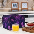 thumbnail image 6 of Yiaed Purple Starry Sky Antelope Print Two Slice Bread Machine Cover, Universal Size Kitchen Appliance Cover for Bread Machine,Bread Machine Cover, 6 of 7