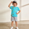 thumbnail image 5 of mgoYE Toddler Boy Dinosaur Summer Outfit 2T 3T 4T 5T 6T 7T Toddler Boy Clothes Set 2-Piece Size 6-7 Years, 5 of 9