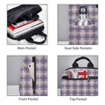 thumbnail image 5 of Balery Purple Floral Gingham Check Plaid Lightweight Backpack for Men and Women - Durable and Water-Resistant, Ideal for School, Work, Travel, and Everyday Use, 5 of 9