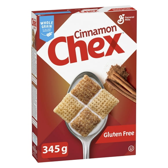 Cinnamon Chex Breakfast Cereal, Gluten Free, Whole Grains, 345 g, 345 g
