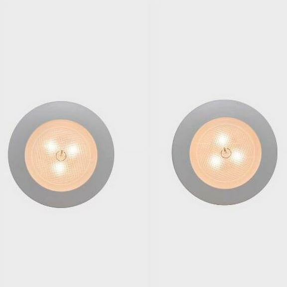 EcoLight Boat LED Tap Light BO1192-WHG-03LF2-E | 2-Pack Dimmable
