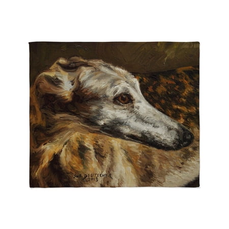 CafePress - Greyhound Throw Blanket - Soft Fleece Throw Blanket 50 x60 for All Ages