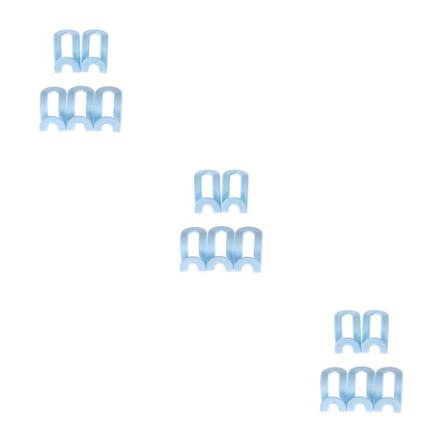 bedienty 5pcs Multi -function Wardrobe Space -saving Hanger Hook Coat Hook Plastic Closet Stack Hanger Rack Storage Wardrobe Organizer Blue 3Set