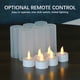 thumbnail image 4 of Xihbxyly Velas de Té Recargables, Velas Led Sin Llama con Control Remoto, Velas Parpadeantes con Temporizador, Decoración para El Hogar o Fiestas, Luz Ámbar, Juego de 6 Piezas, Incluye Base de Carga., 4 of 7