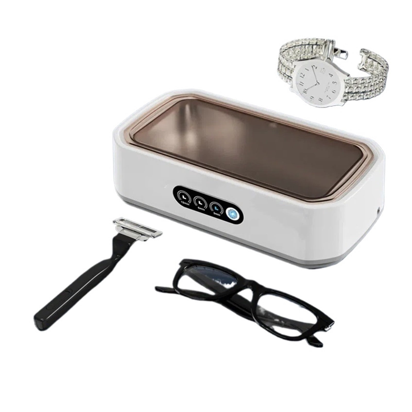 Ultrasonic Cleaning Machine 50,000 Glasses Cleaning Machine 650ML Large Capacity Jewelry Braces Professional Cleaner
