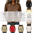 thumbnail image 2 of DeHolifer Women's Glitter Tops Long Sleeve Crewneck Pullover Sweater Casual Solid Color Tunic Tops Fall Soft Sweater White M, 2 of 4