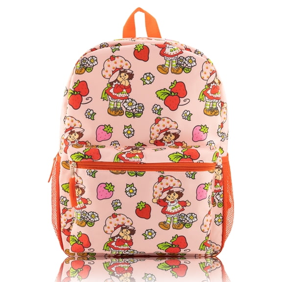 Fast Forward Strawberry Shortcake Backpack for Kids | Classic Bookbag for Girls, Boys, Unisex | Toddler Travel Bag, Cute Lightweight Bag for School | Ages 3 
