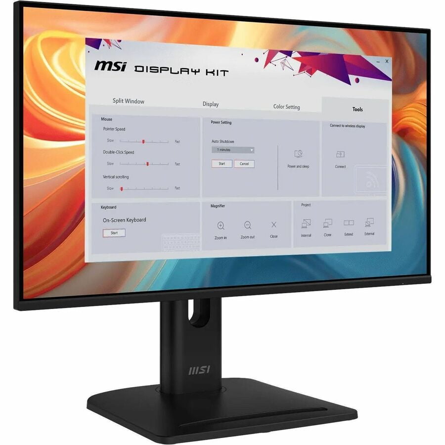 MSI Pro MP245PG E14 24" Class Full HD LCD Monitor - 16:9 - Black - 23.8" Viewable - In-plane Switching (IPS) Technology - 1920 x 1080 - 16.7 Million Colors - Adaptive Sync - 300 Nit - 1 ms - 144 Hz...