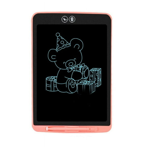 LCD Writing Tablet Partially Erasable Electric Drawing Board Digital Graphic Drawing Pad with Pen Gift for Kids 8.5inch Pink
